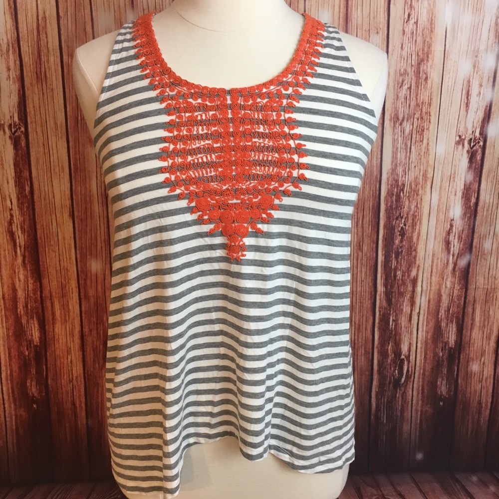 Grey Stripes Tank XL